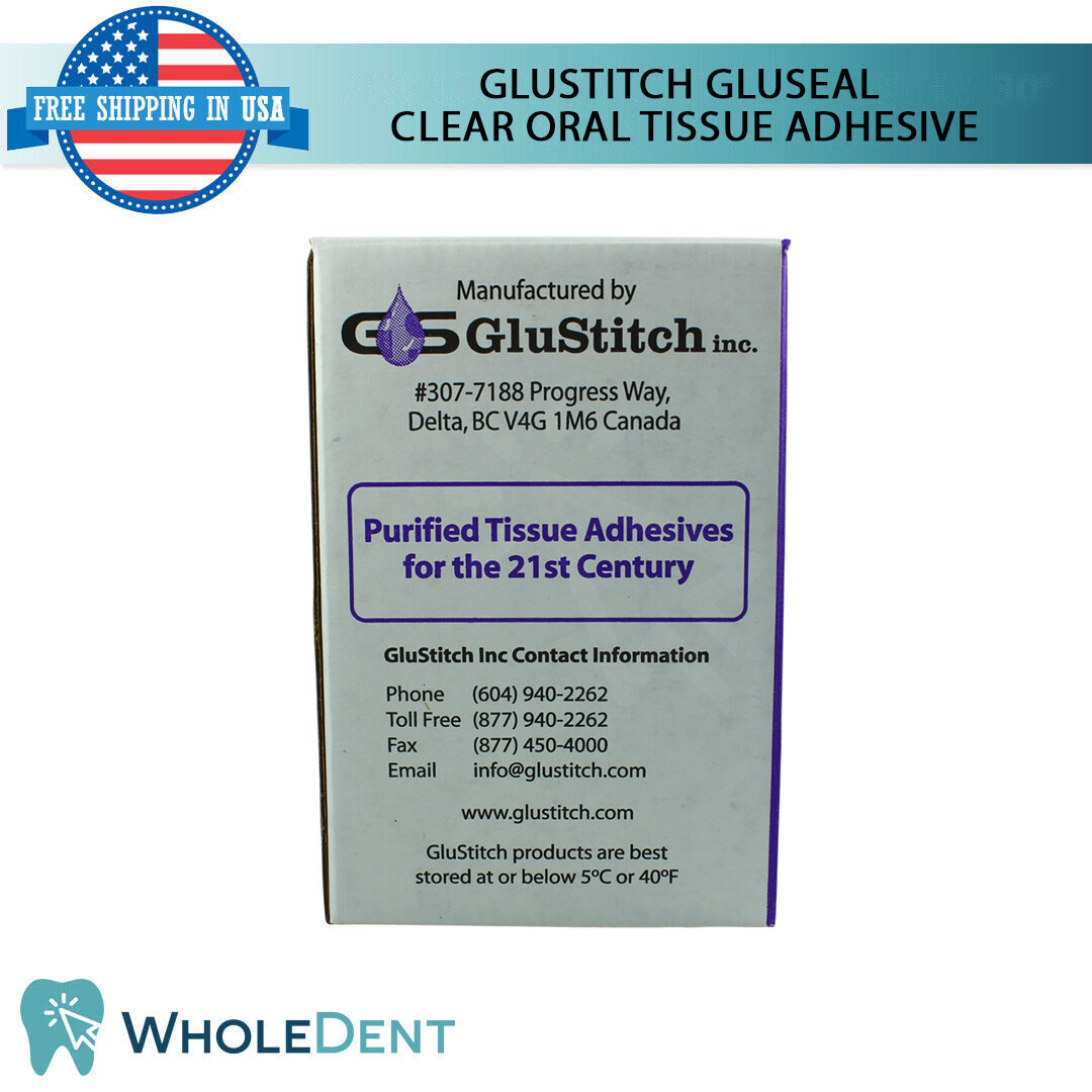 Glustitch Gluseal Clear Oral Regular Viscosity Tissue Adhesive