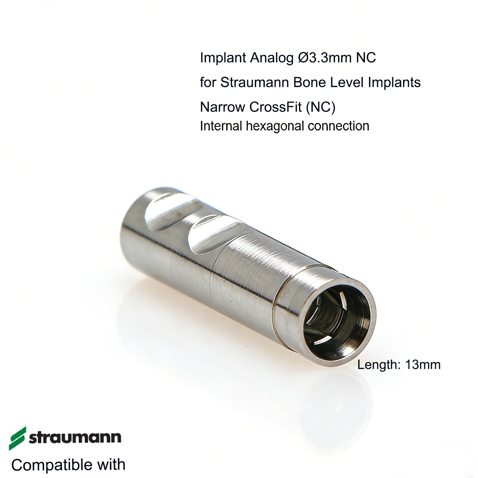10Pcs US Dental NC Analog Replica Platform Bone Tissue Level Fits Straumann ITI