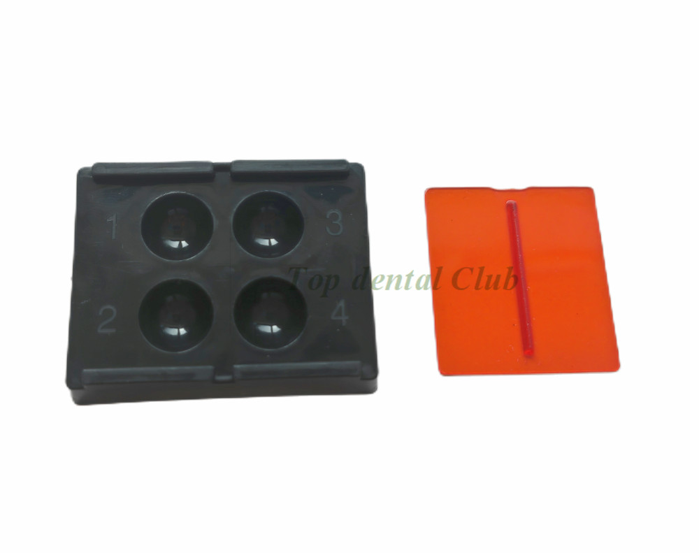 Dental Mixing Well Adhesive Storage Ambient Light Blocking Lid Liquid Protector