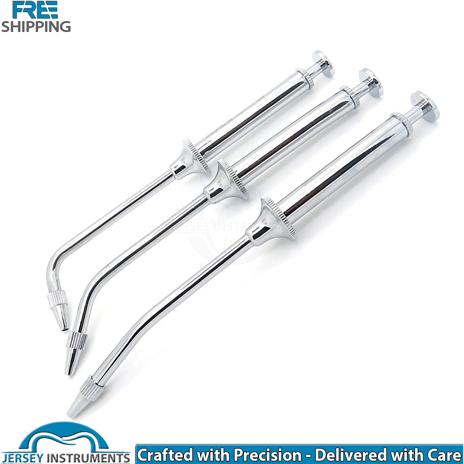 Dental Amalgam Carrier Gun Syringe Set 30 45 90 Degree Precision Restorative New