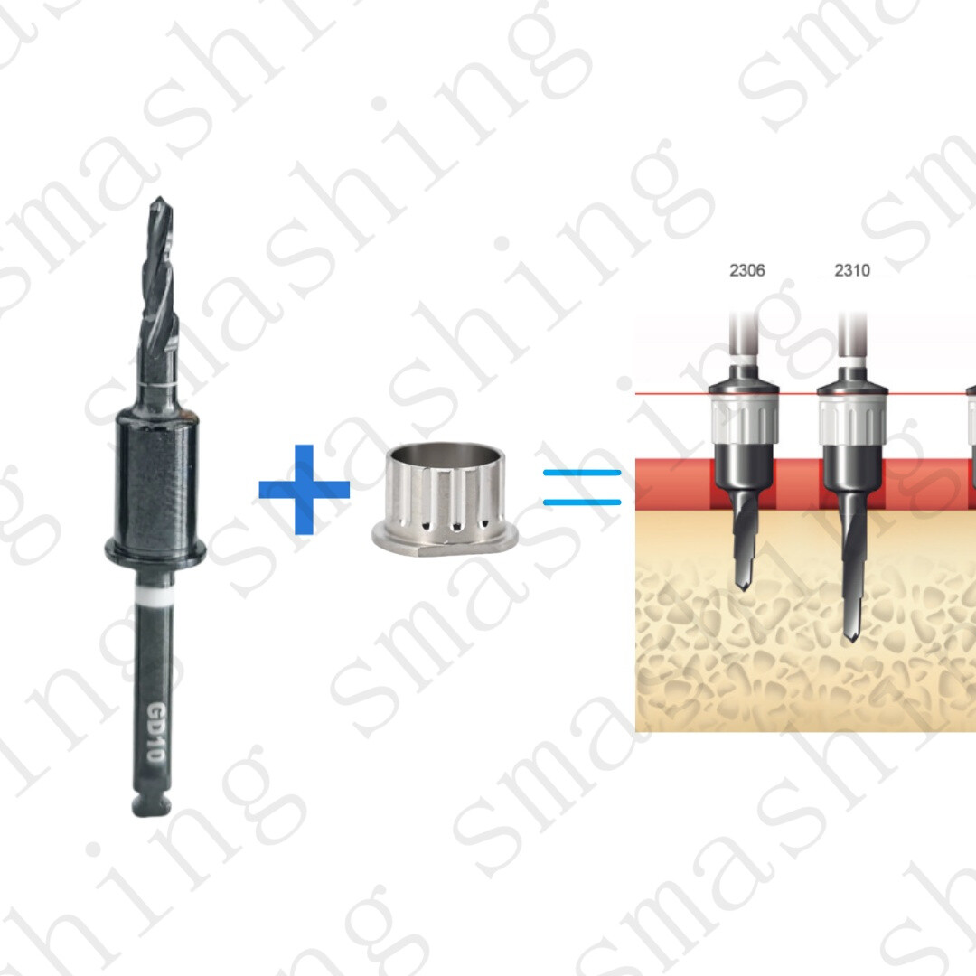 Conical Stopper Drills Initial Guide Drill GD Implant Guided Digital Full Kit