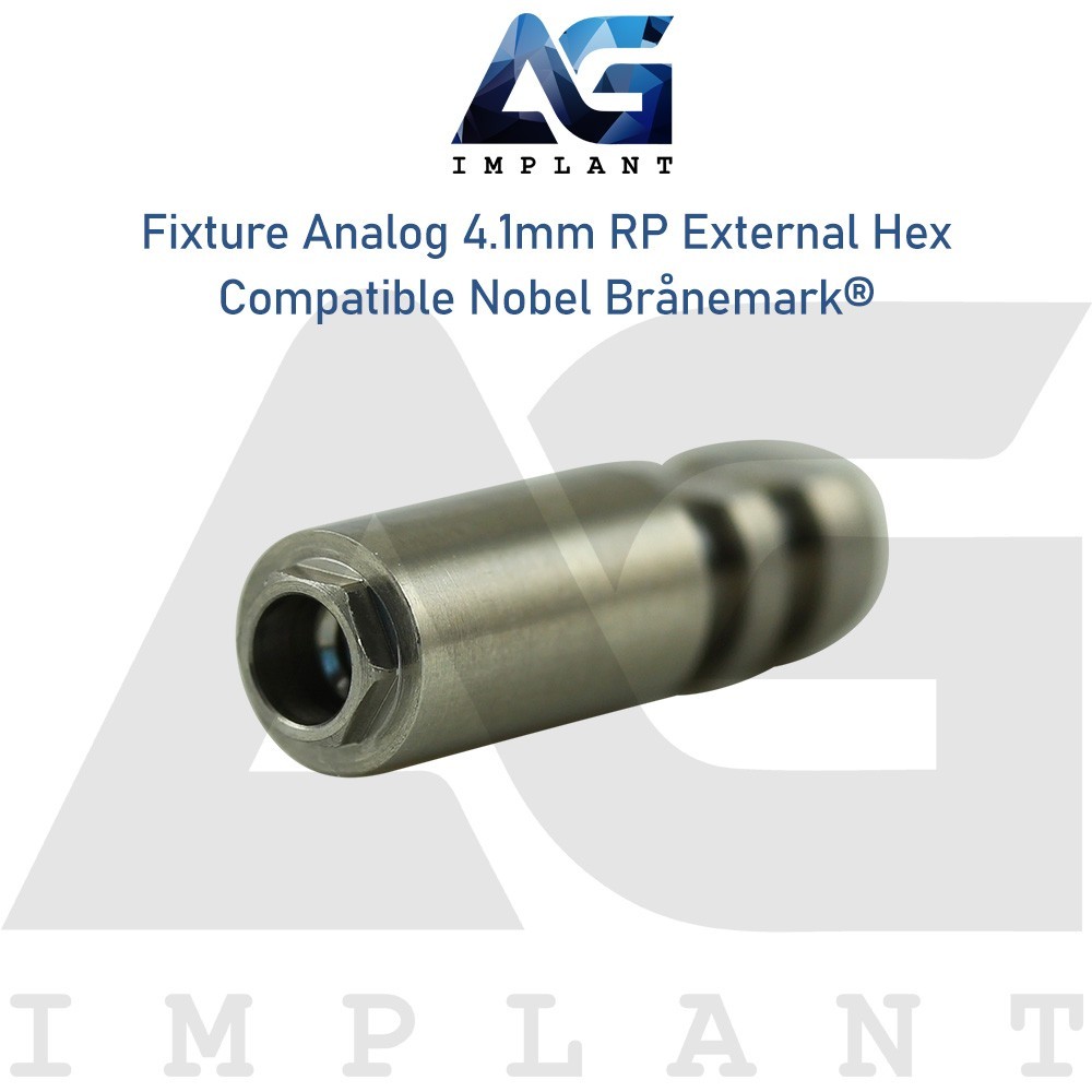 5 Nobel® Branemark Compatible Fixture Analog 4.1mm RP External Hex Dental Lab