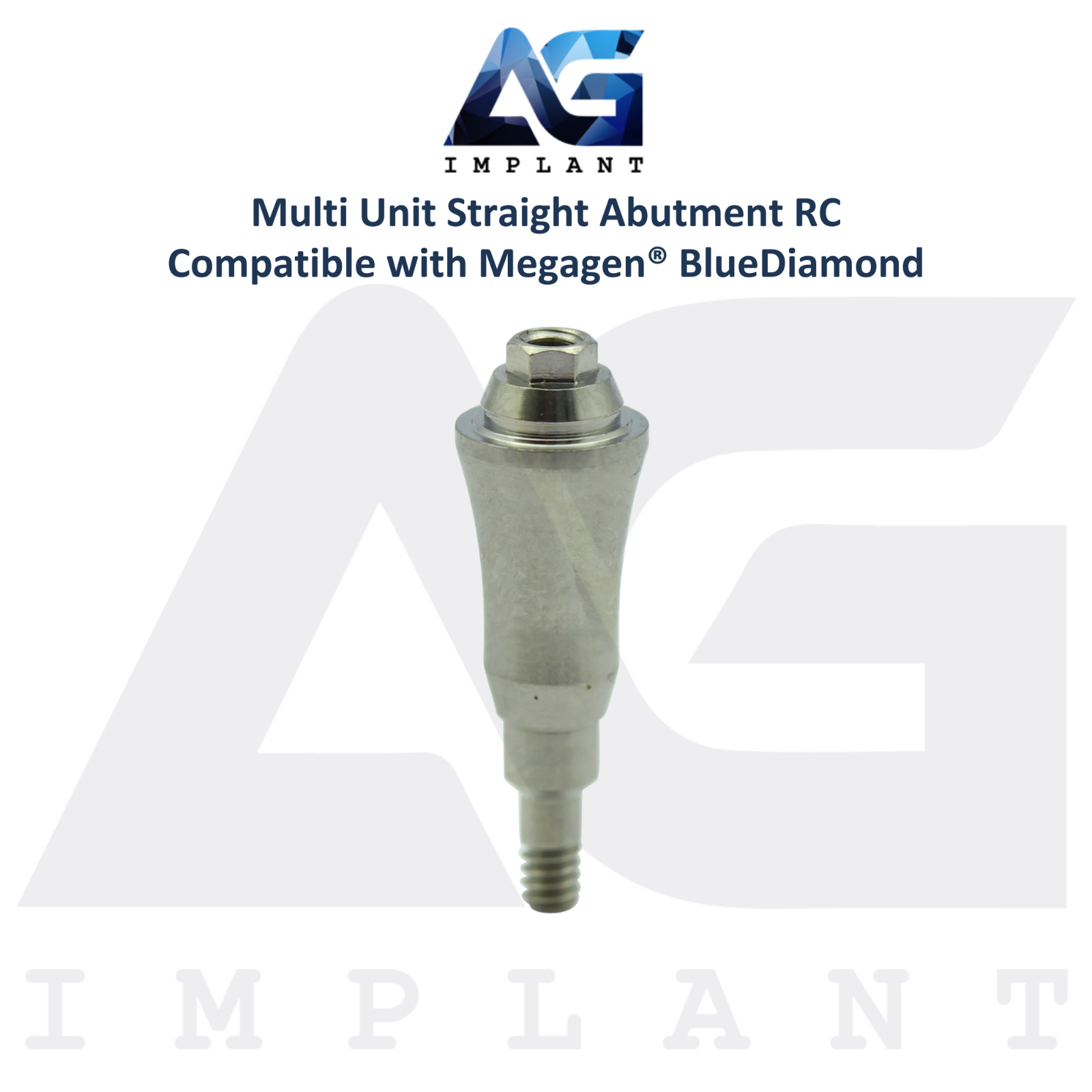 10 Straight Multi Unit Prosthetic RC Compatible with Megagen® BlueDiamond