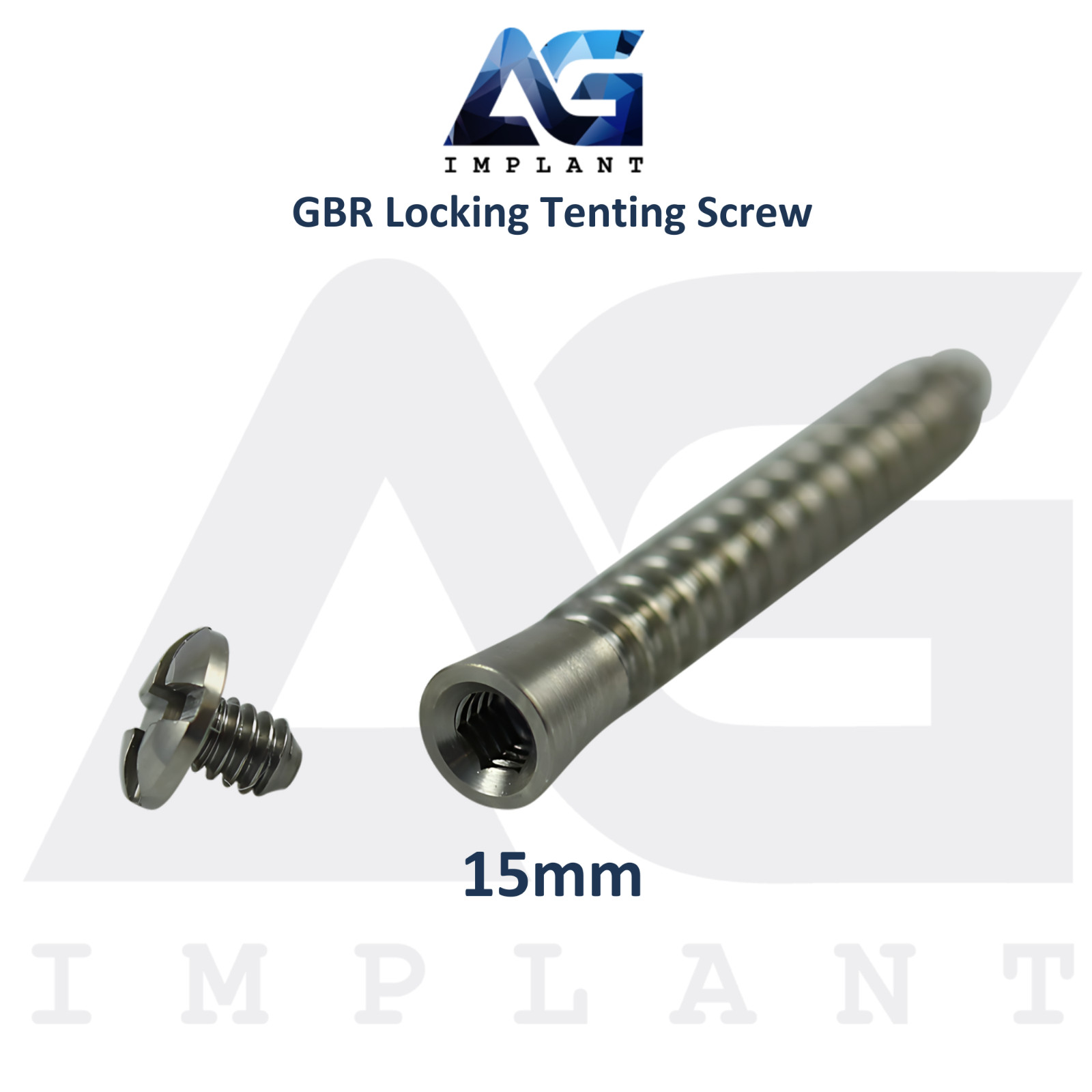 5 Dental Locking Tenting Screw Ø2.5mm GBR Membrane Titanium Fixation Sterile