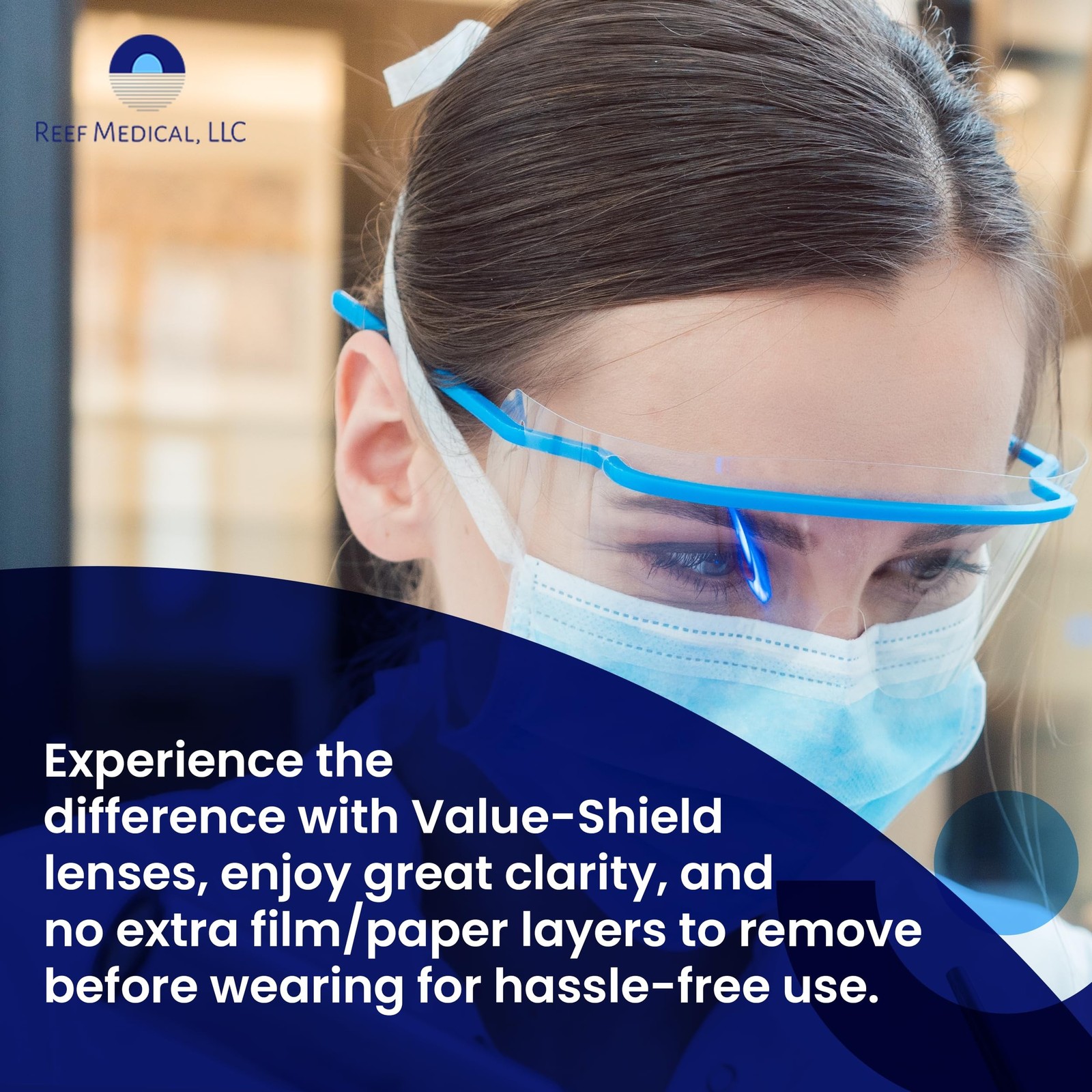 Disposable Medical/Dental Eye Shield Lenses | No Extra Film or Paper Barrier|…