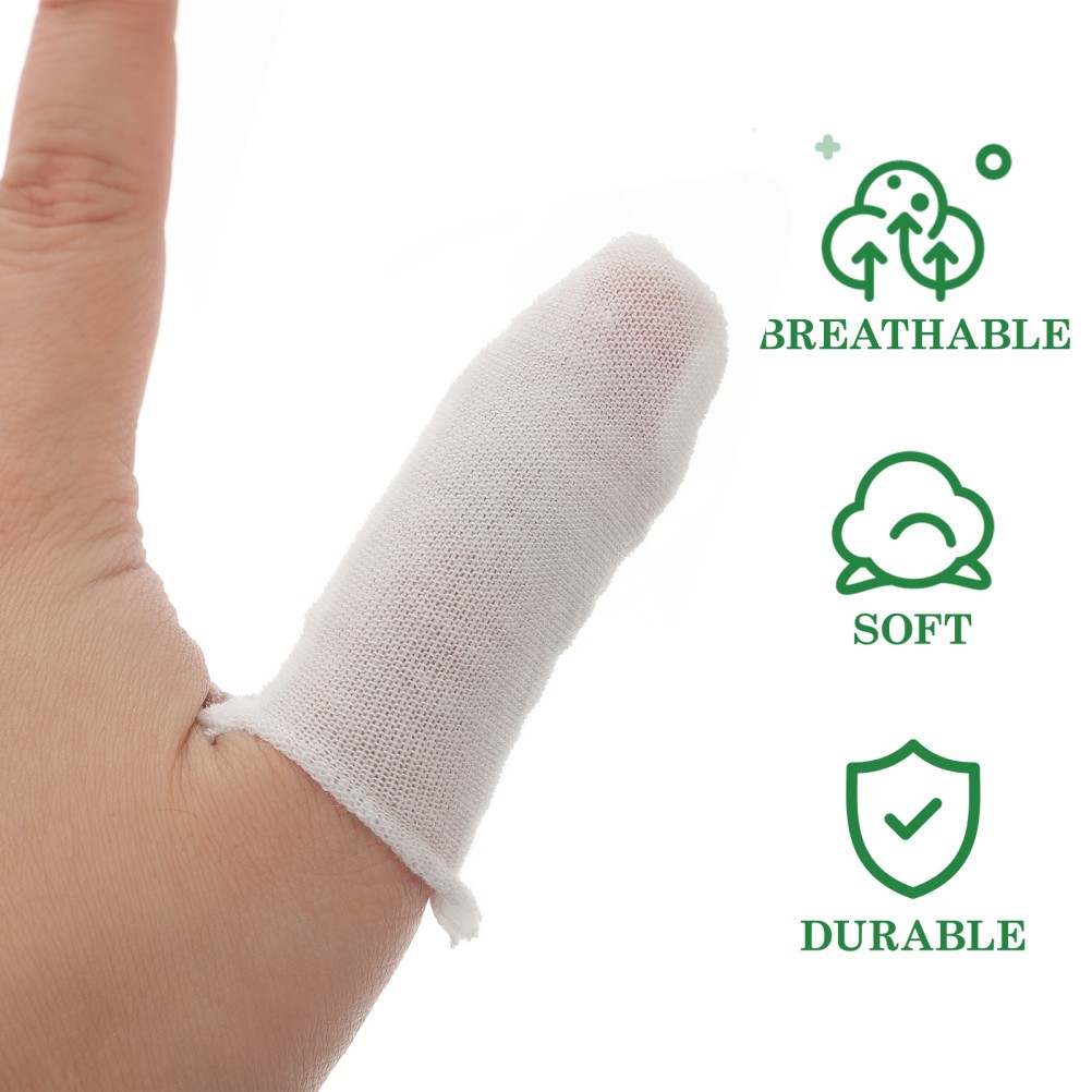 150 Pcs Finger Protectors for Writing Waterproof Cover Breathable Cots