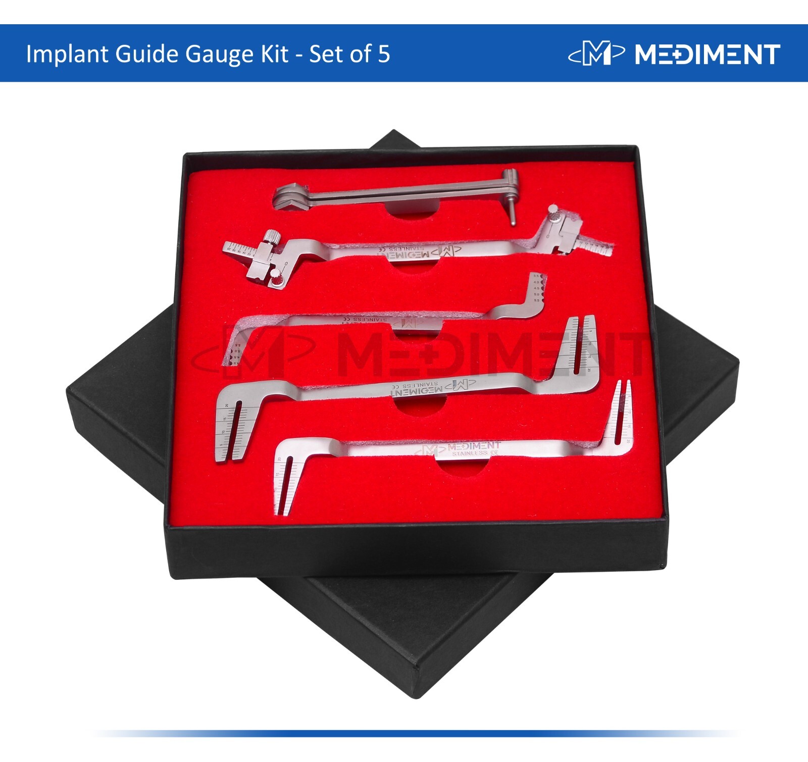 Dental Power Implant Guide Kit 5 PCs Set Extension Easy Alignment Complete Kit