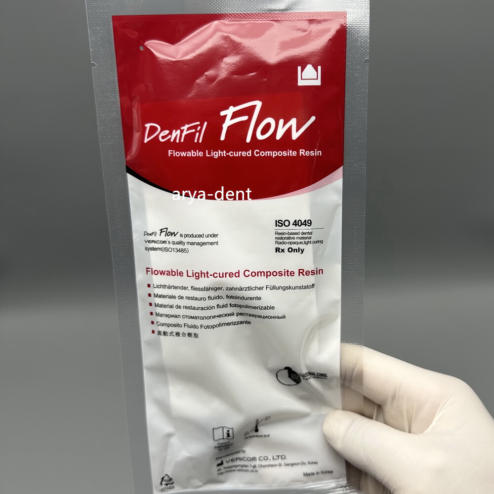 DenFil Flow Light-cured Flowable Composite Resin Syringe w TipsA1/A2/A3/A3.5/B1