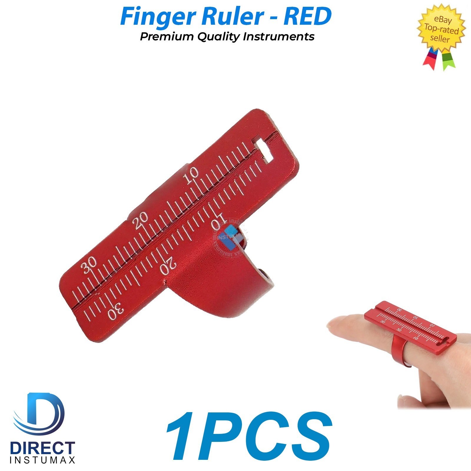 Dental Finger Ruler Endo Gauge Span Measure Scale Ring Endodontic Instrument