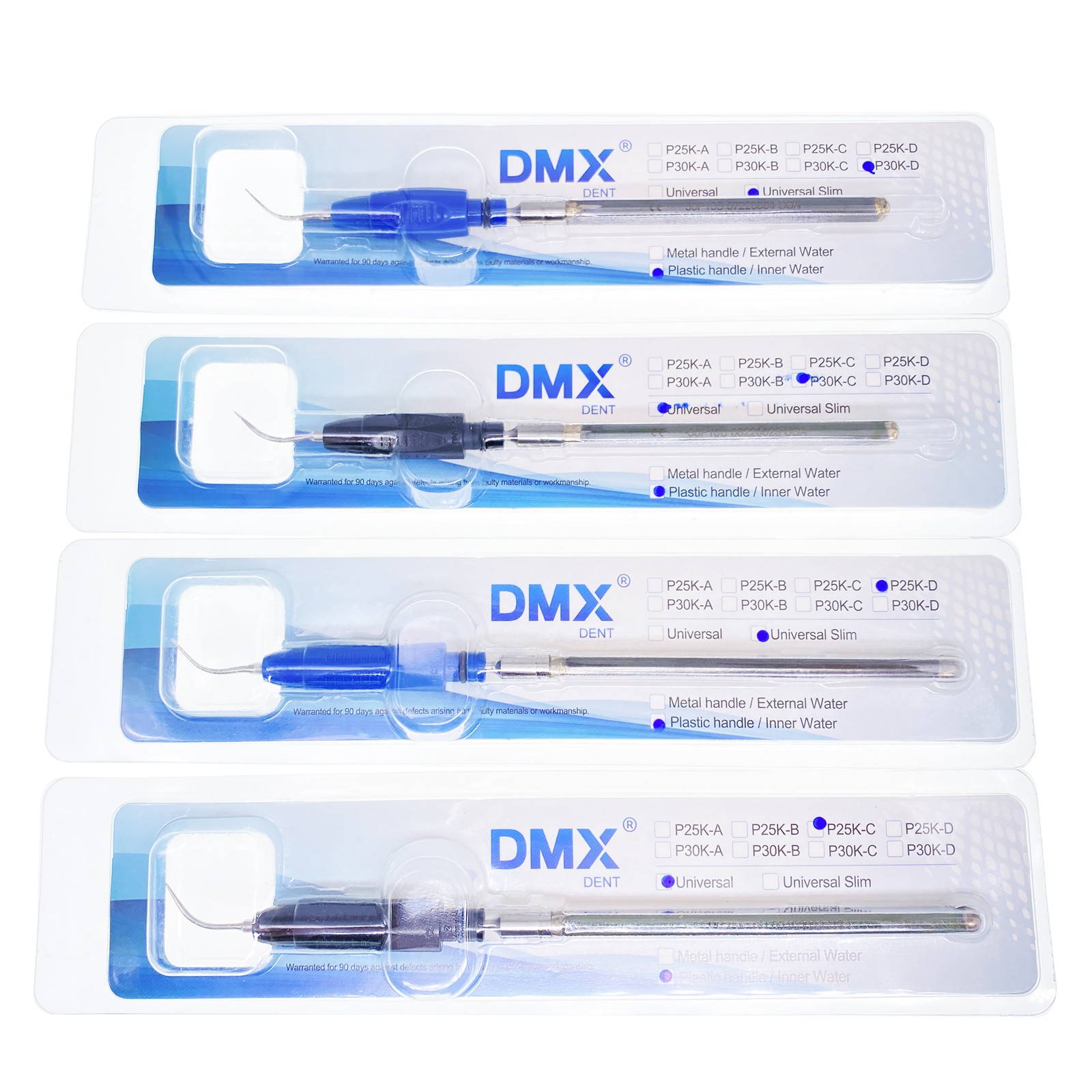 P-100 P-10 Dental Ultrasonic 25k/30k Slim Series Cavitron Dental Inserts Tips