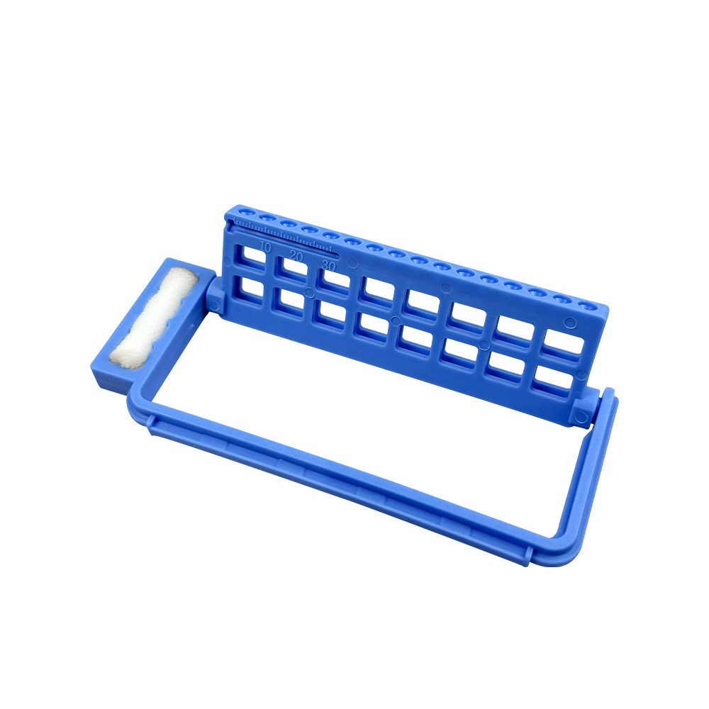 16 Holes Dental Bur Endo File Holder Disinfection Box Drill Stand Endo Tray