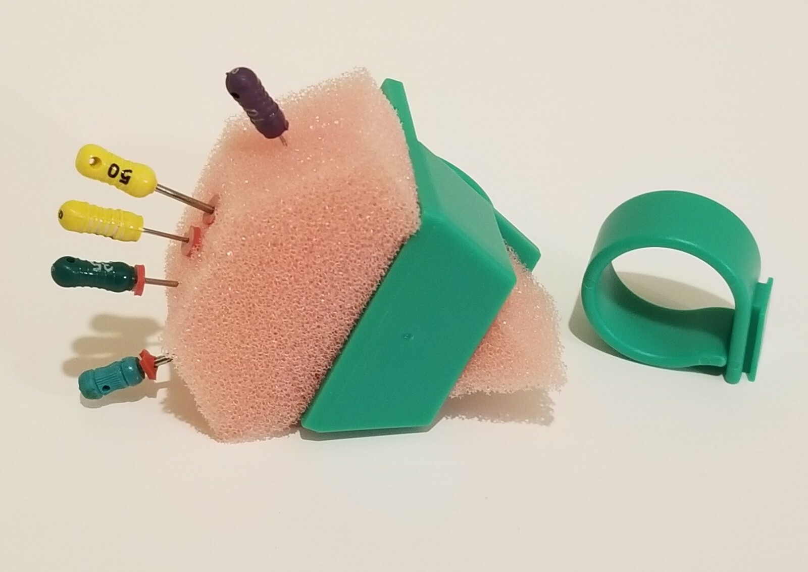 480 Triangle Endo sponges / Inserts MADE For Endodontic file FREE Holder