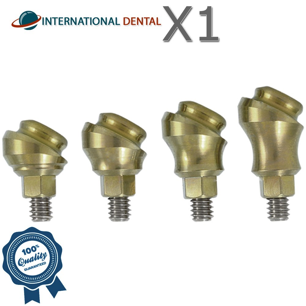 Angulated Lokator Attachment 30° Dental Fixture Int Hex 2.42mm Connection