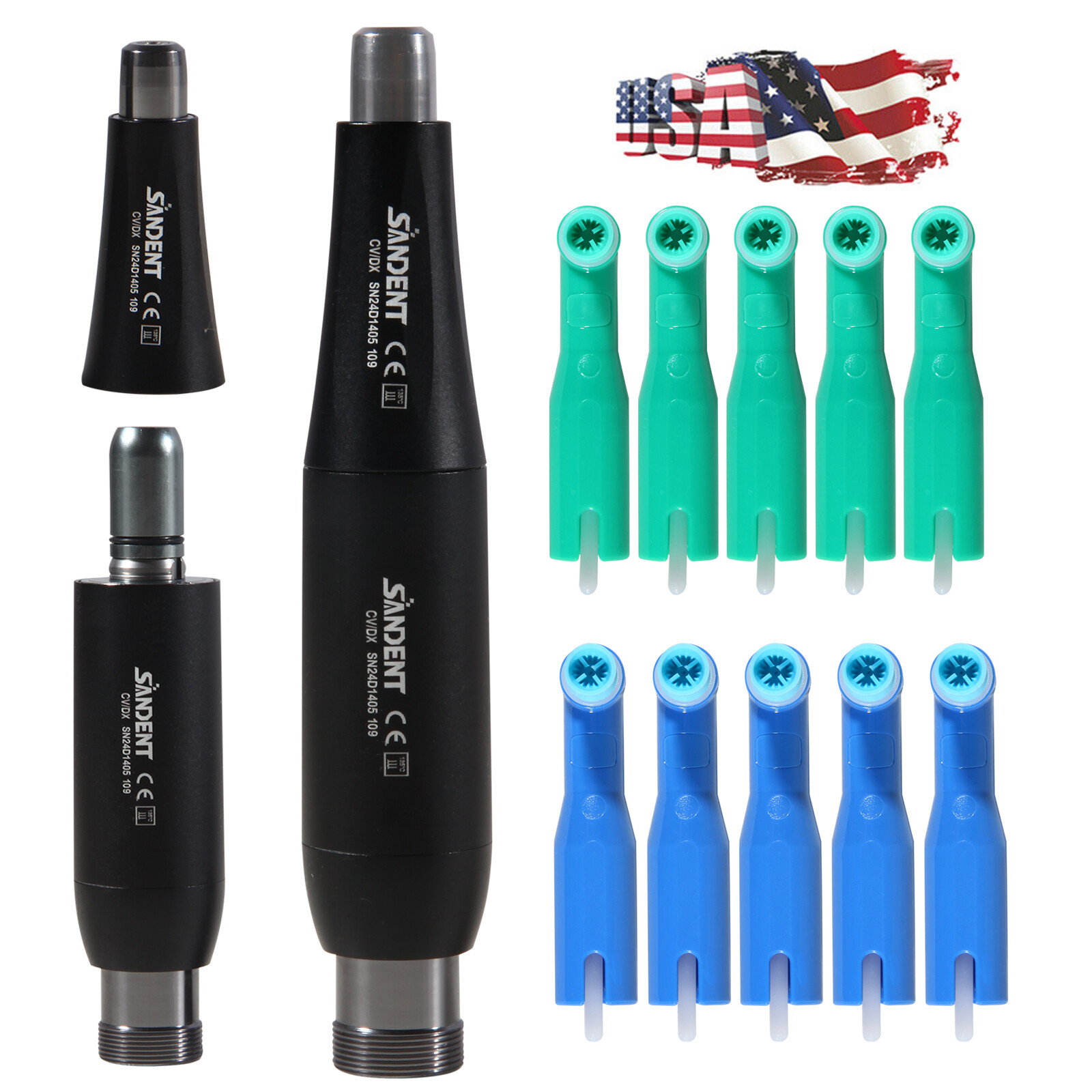 Dental Hygiene Prophy Handpiece slow Low Speed Handpiece Kit 2Hole 4Hole
