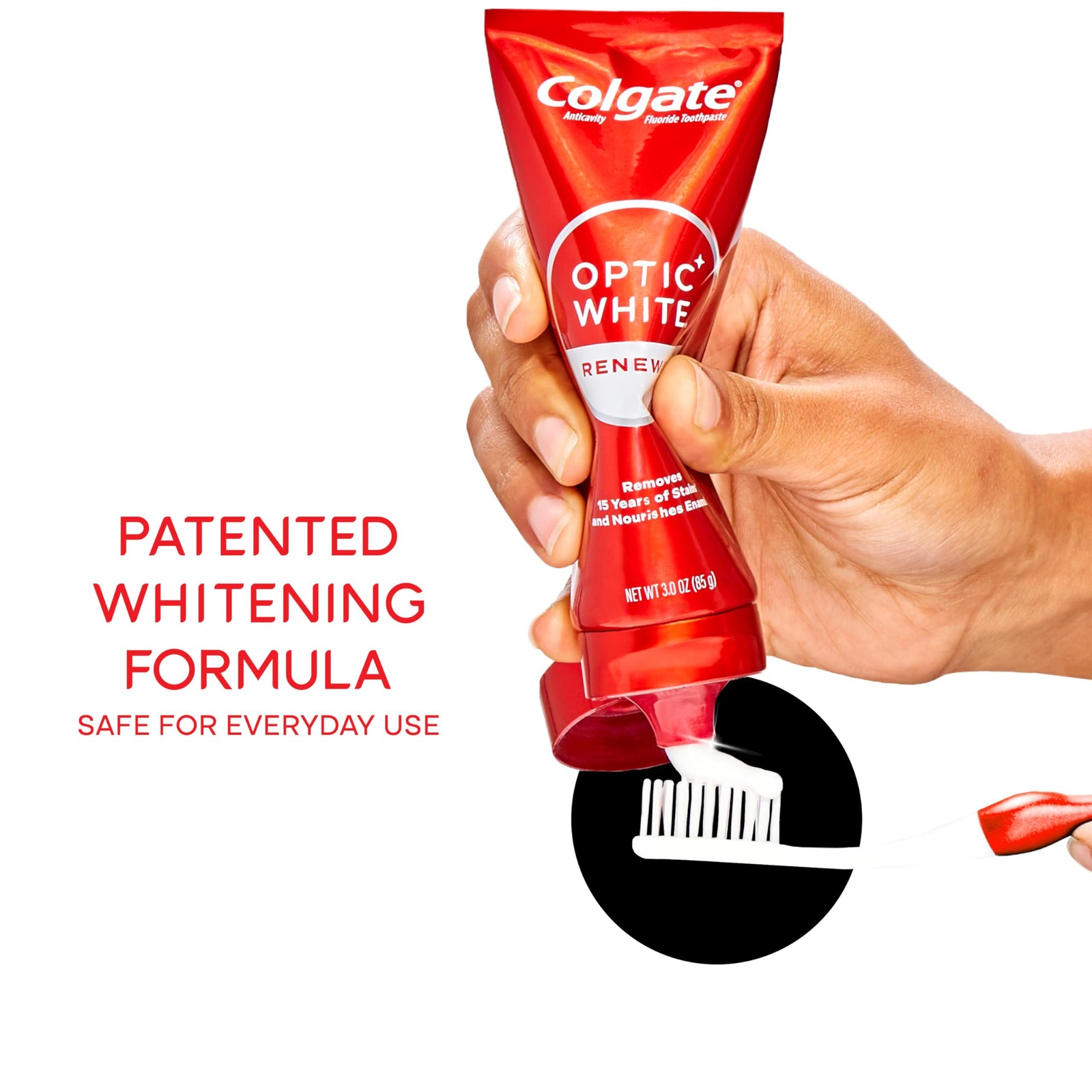Colgate Optic White Renewal Teeth Whitening Toothpaste, Whitening Fluoride
