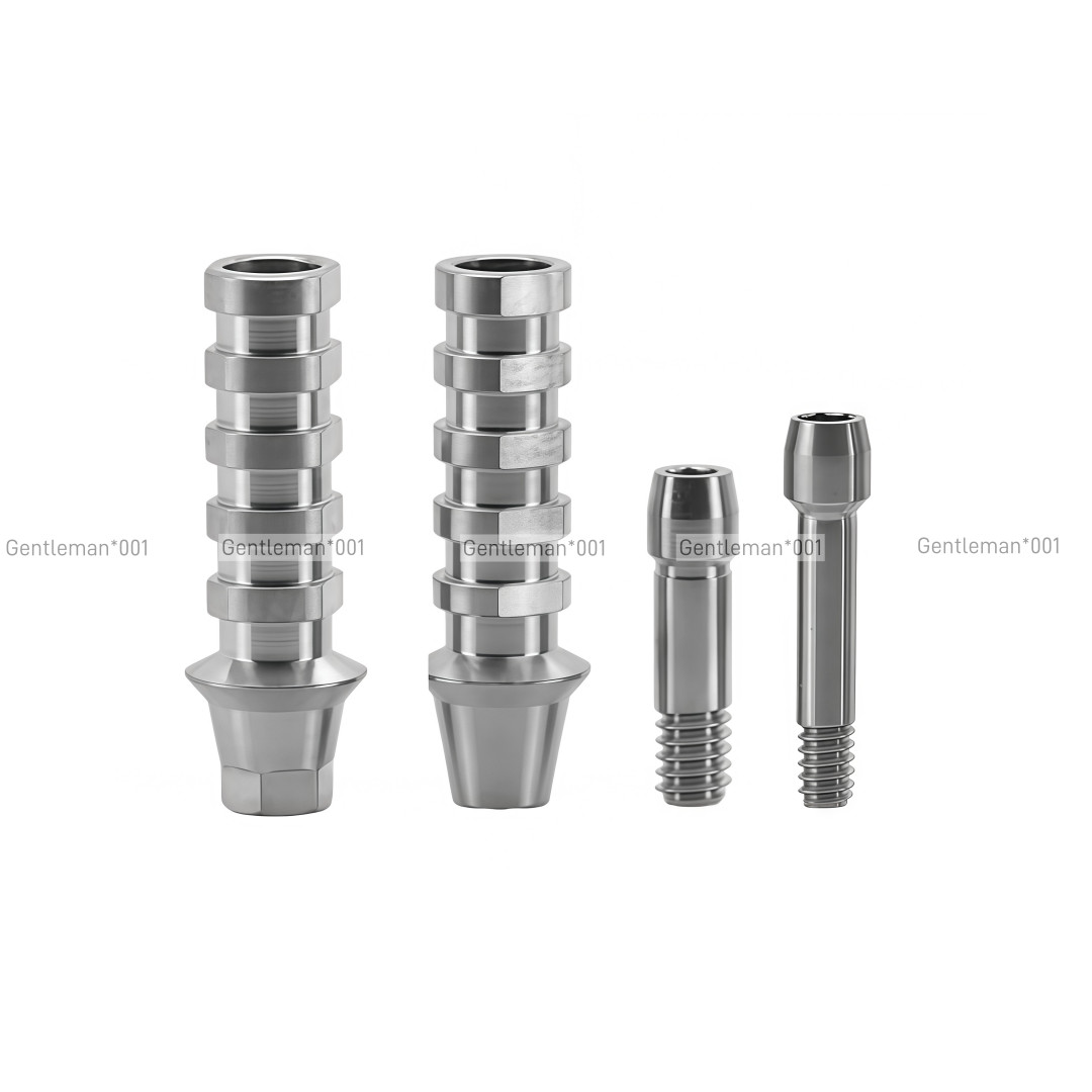 Dental Hex Temporary Abutment Cylinder Mini Regular Ti Screw Ebony OSS GH1.0