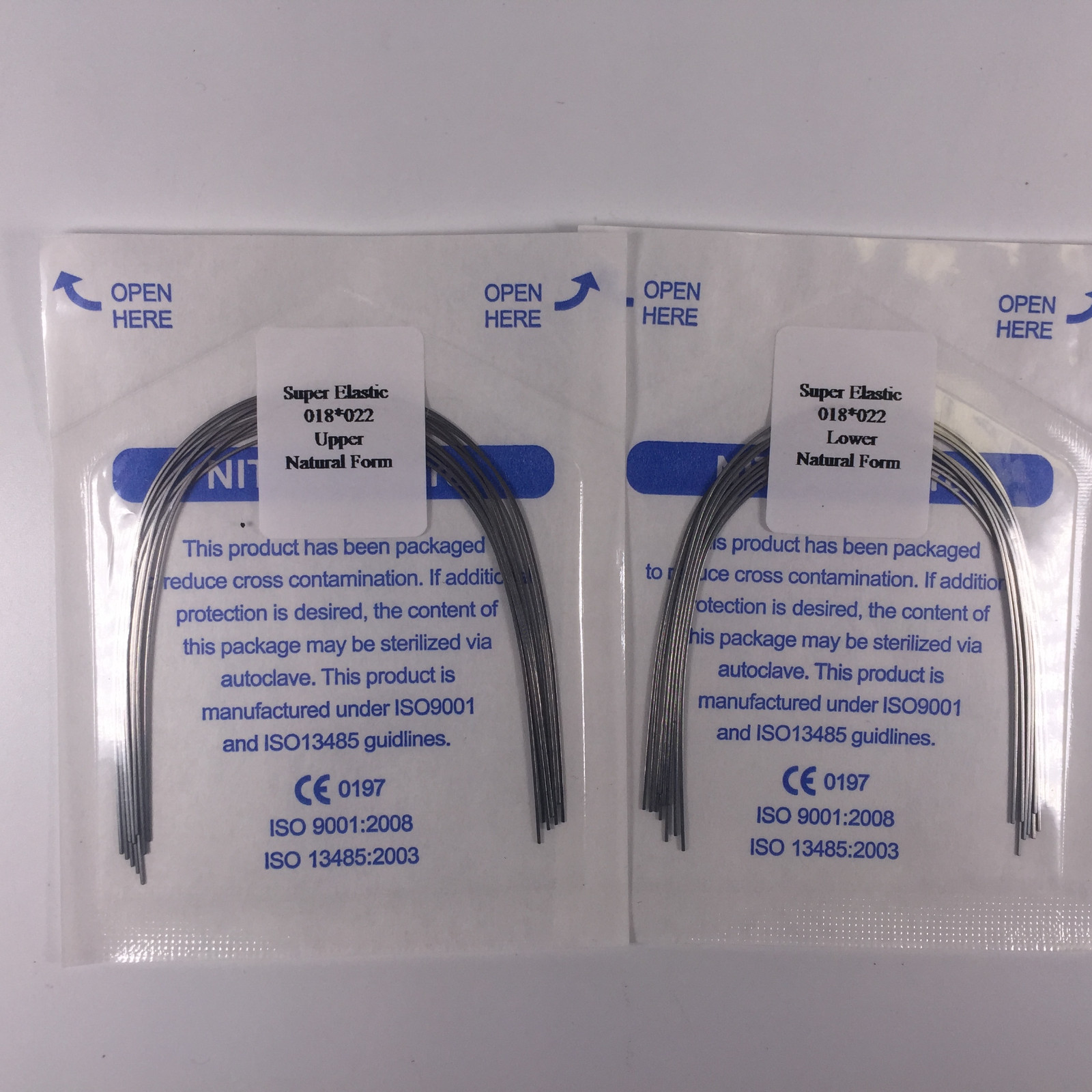 Dental Niti Super Elastic Arch Wires Rectangular Orthodontic Natural Form Wire