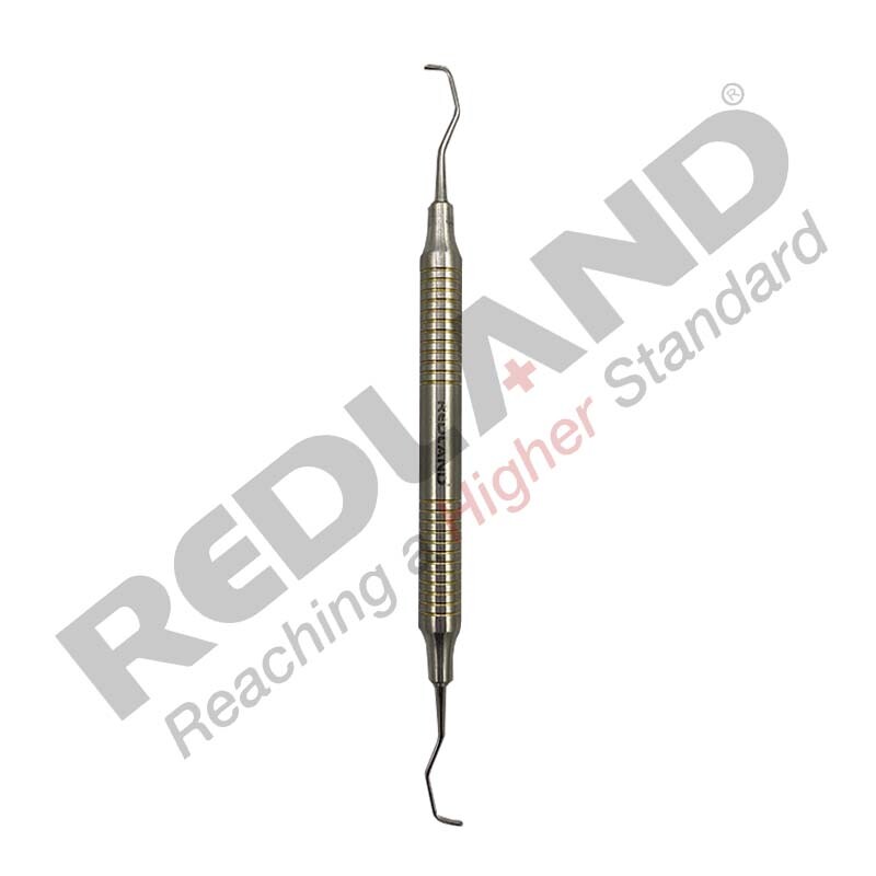 Redland Dental Hygienist Scaler Curettes Autoclavable Cassette (7 Pc) Gold Line