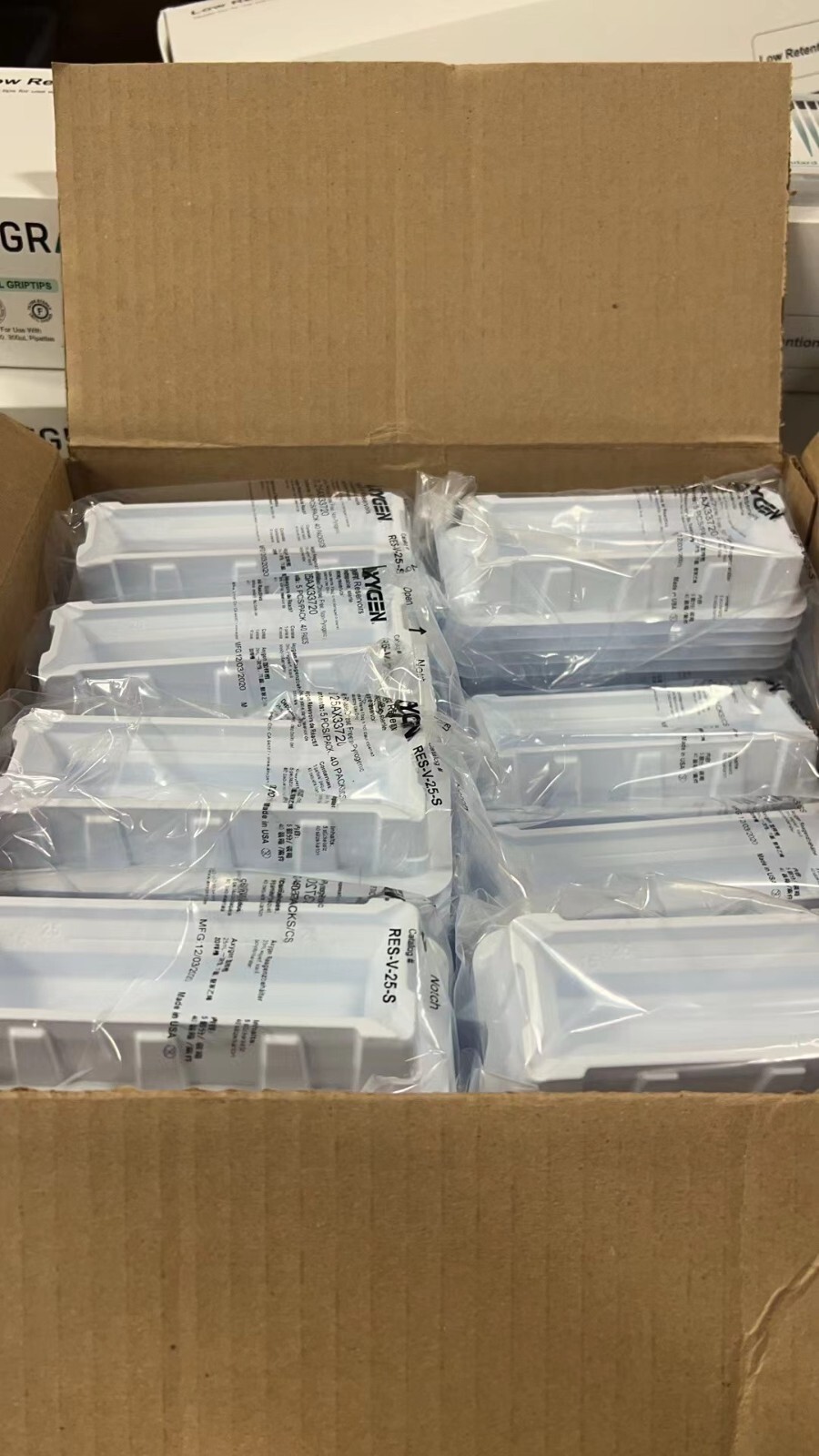 Axygen 25ml Disposable Sterile Reservoirs RES-V-25-S, 190 left