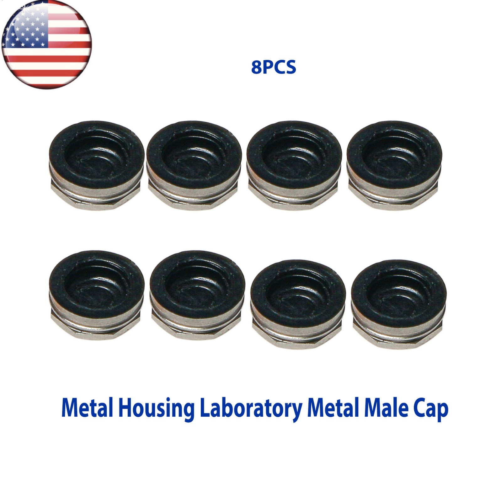 US Dental Overdenture Retention Black Caps Metal Housing fits Locator Abutments