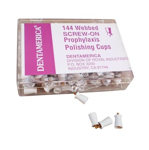 Dentamerica Dental Prophy Screw On Prophylaxis Polishing Cups 288 Pcs