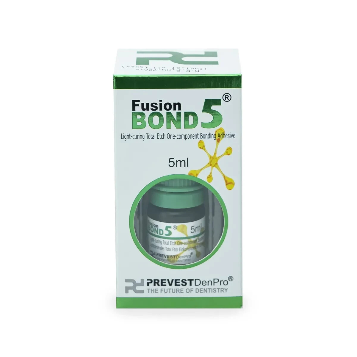 3 x Dental FUSION BOND 5 Light Cured One Component Dentin Enamel 5th Gen. 5ml
