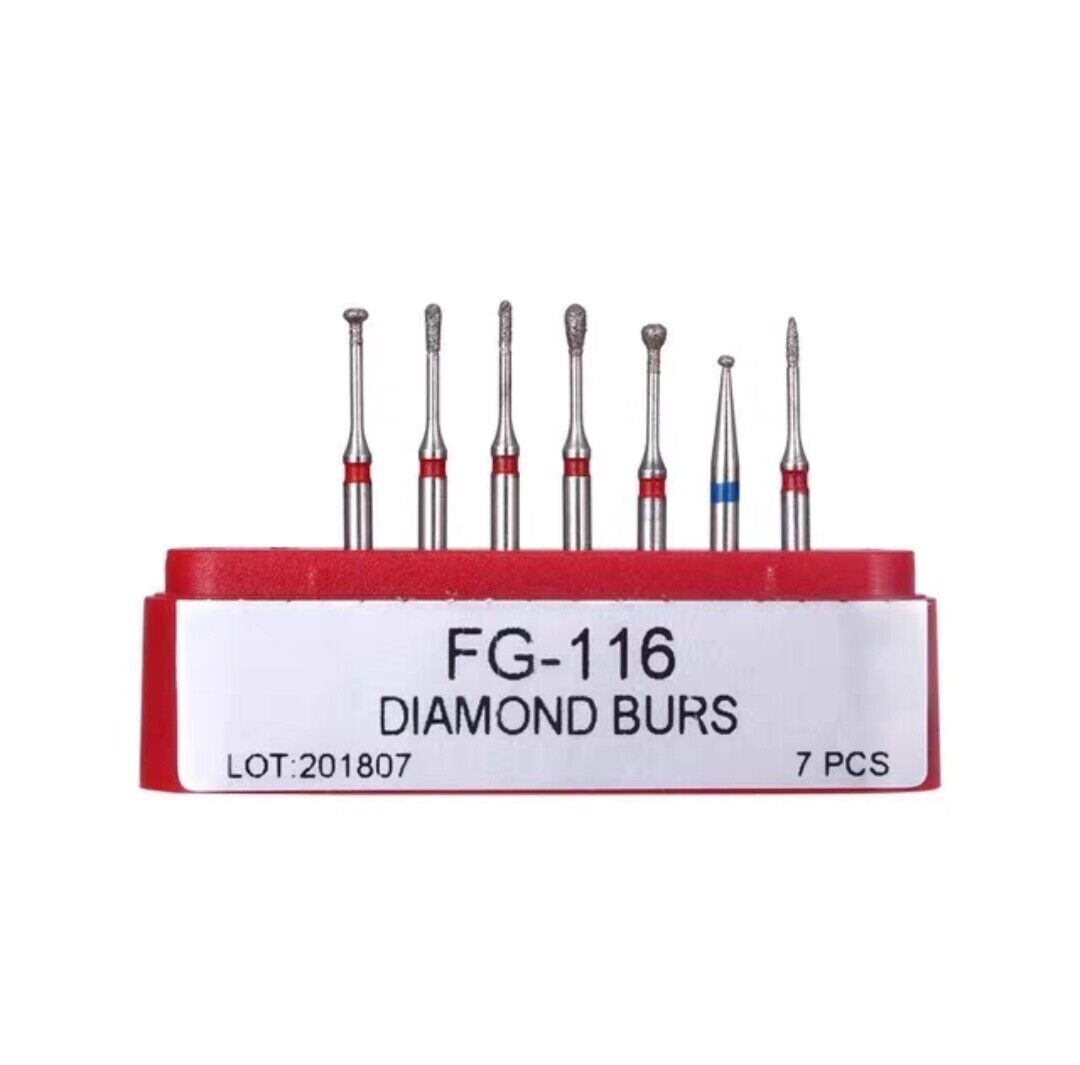 Dental Diamond Burs Drills FG Kit High Speed Handpiece 17 Types for Choice