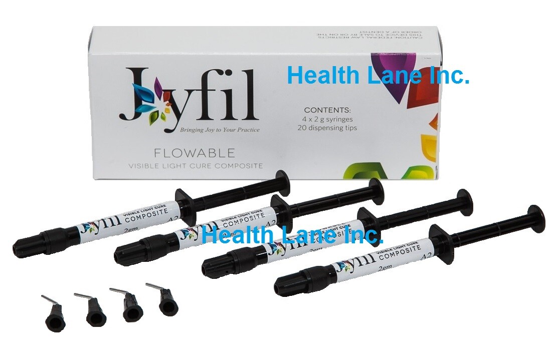 3D Dental JoyFil Flowable Light Cure Composite A1/A2/A3/A3.5/B1 4 x 2gm Syringes