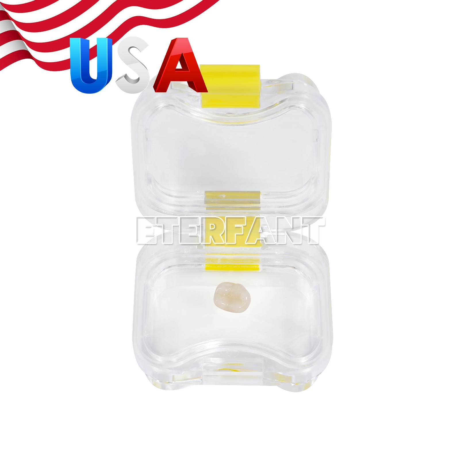 ETERFANT 100/500pcs Dental Crown and Bridge Pillow Box with Storage Display Box