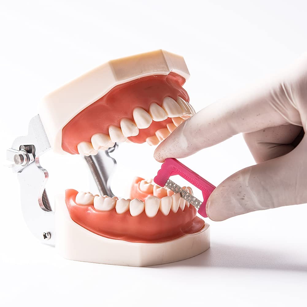 SNAWOP Dental Polishing Strips 2 Packs Orthodontic IPR Plus Strip System Kit