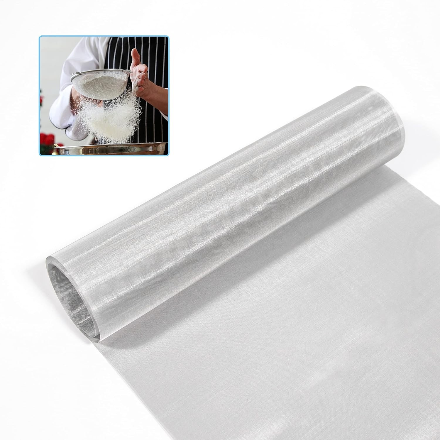 304 Stainless Steel Woven Wire 120 Mesh 12×40” Fine Screen Filtration Mesh