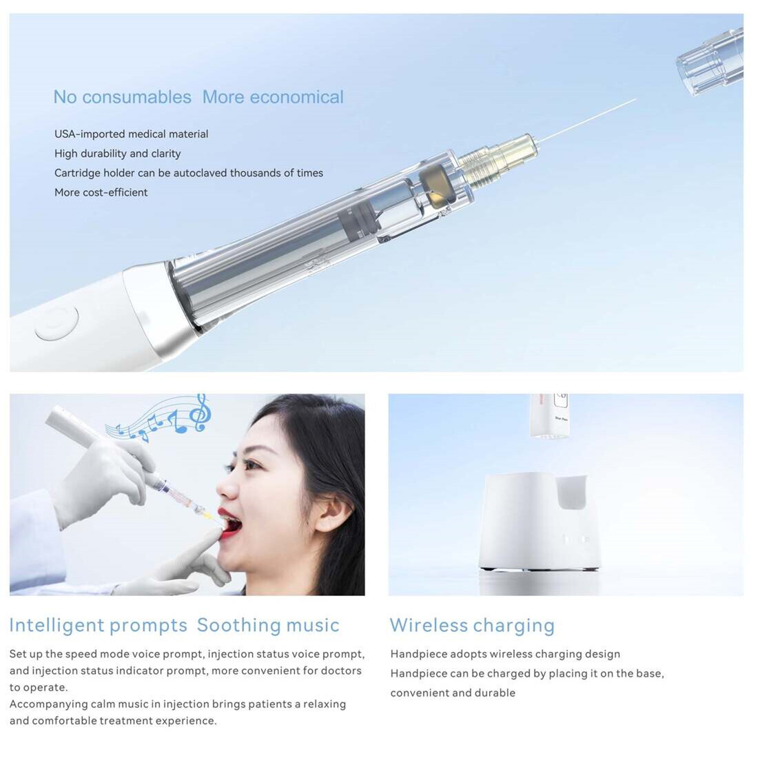 10PC Woodpecker Star Pen Super Pen CARTRIDGE for Dental Anaesthesia Device