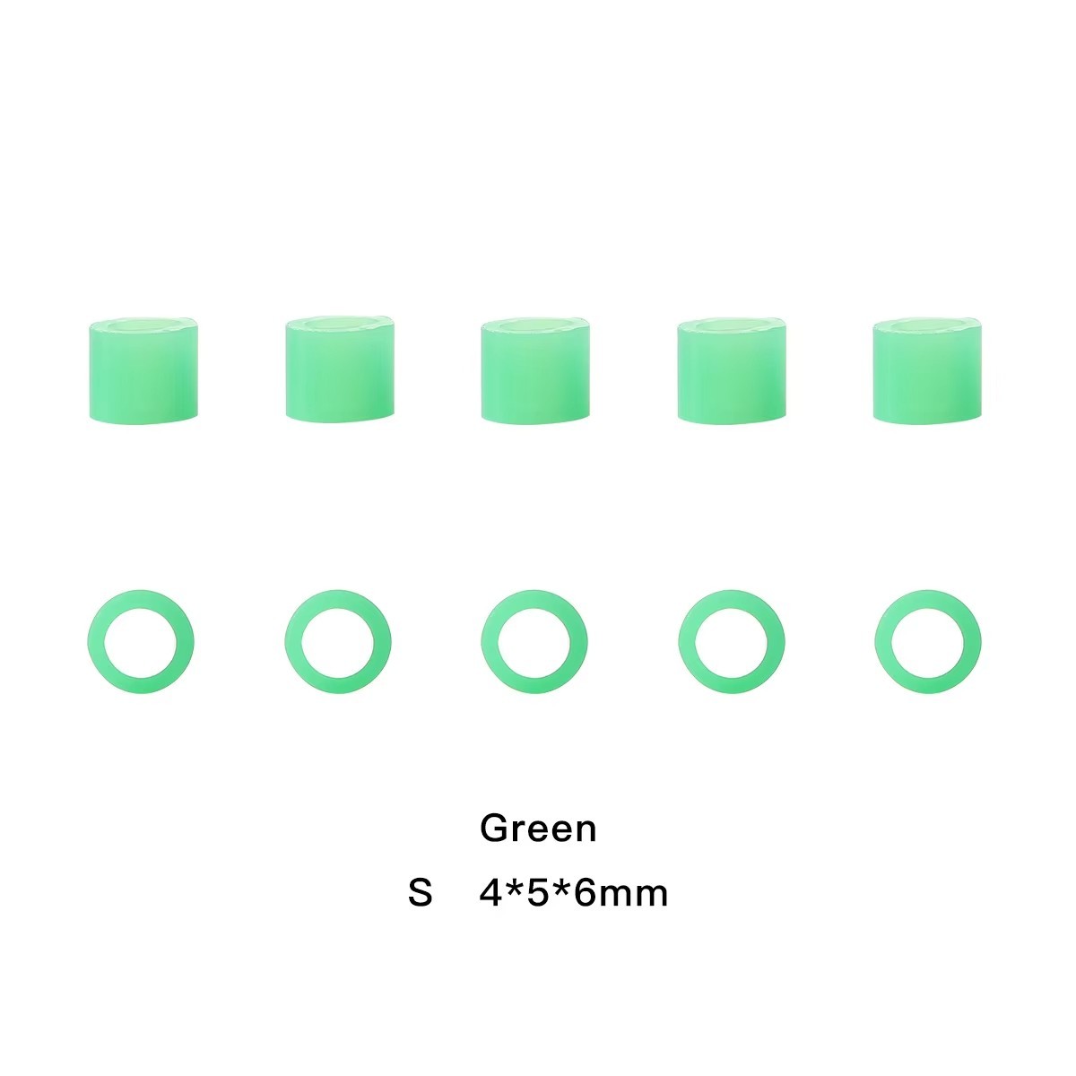 200Pcs Dental Hygienist Instrument Silicone Color Code Rings Autoclavable S+L