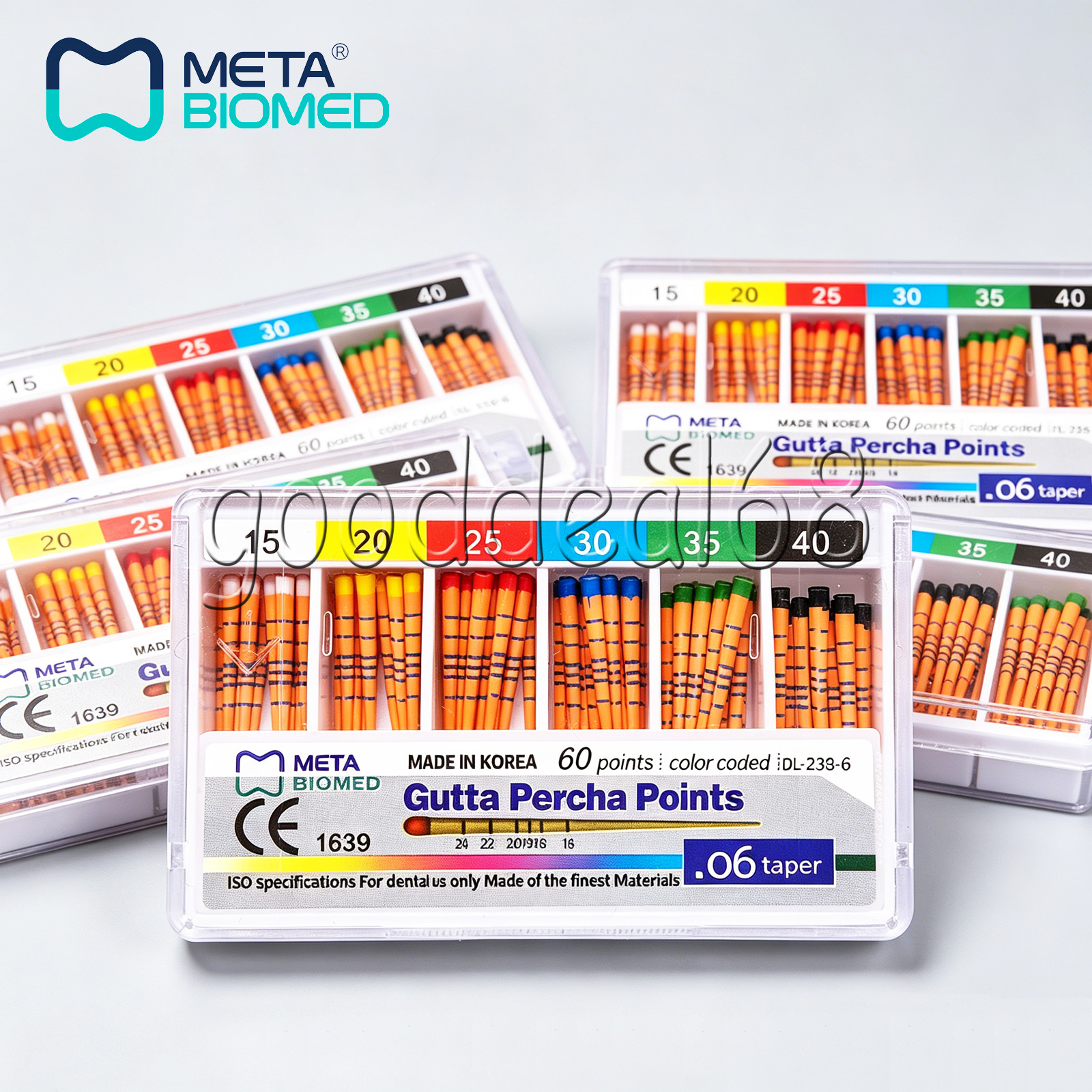 Dental Endodontic Gutta Percha Points Taper .02 .04 or .06, 120 or 60/pk,#15-40