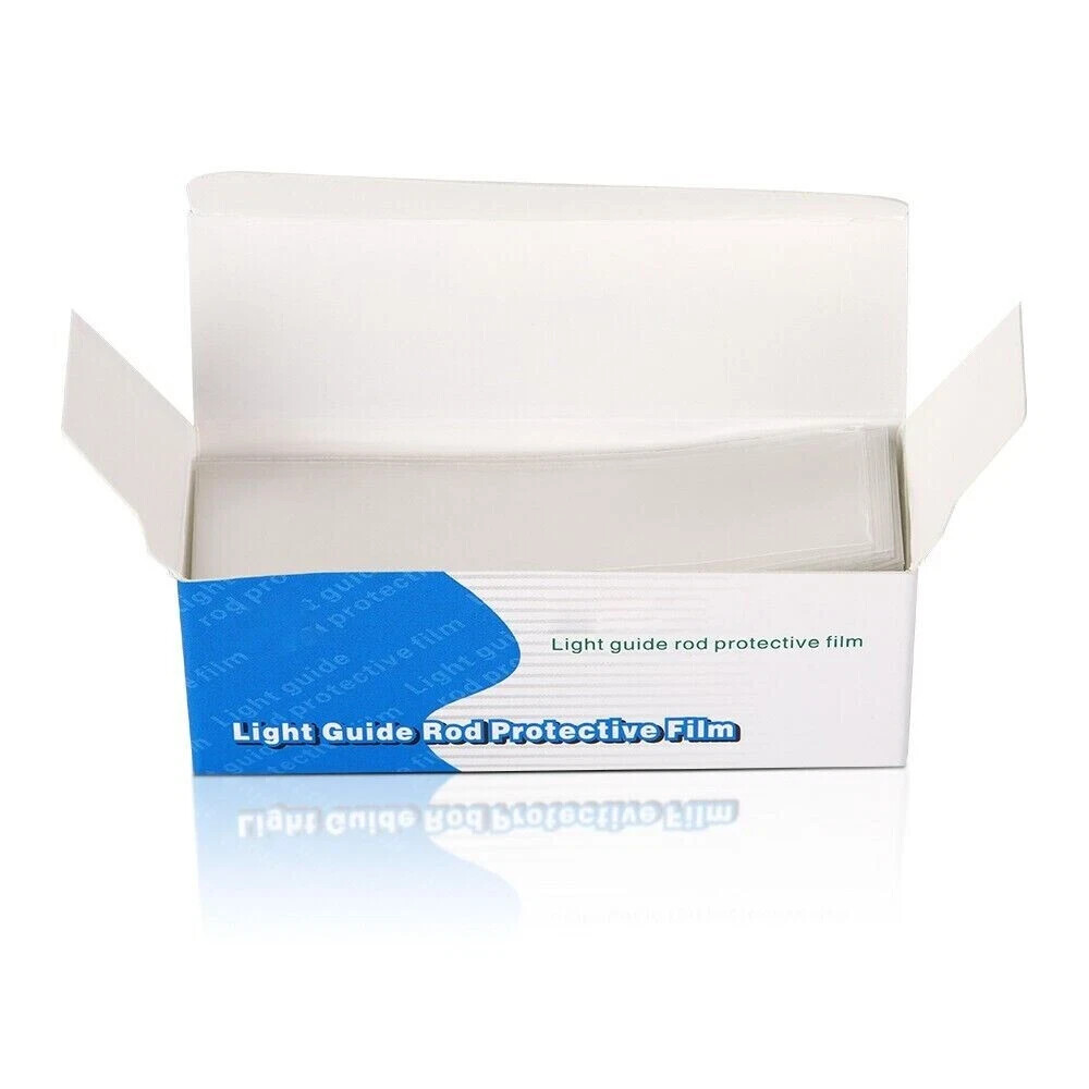 200 Pcs/Pack Dental Disposable Plastic Curing Light Guide Stick Sleeve 18x67mm