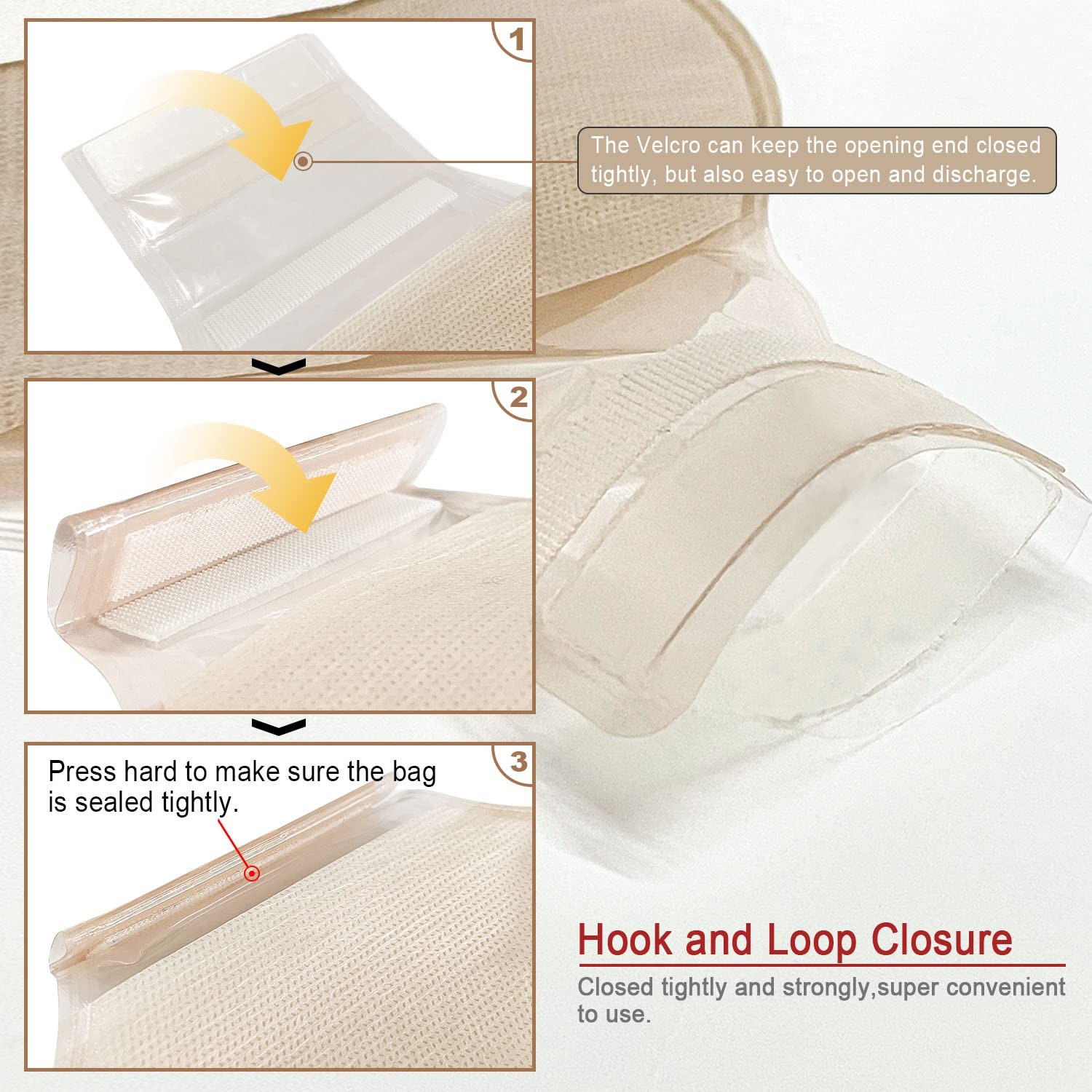 Carbou 21 PCS Ostomy Supplies Colostomy Bags Two Piece 12 Inch (Pack of 21)