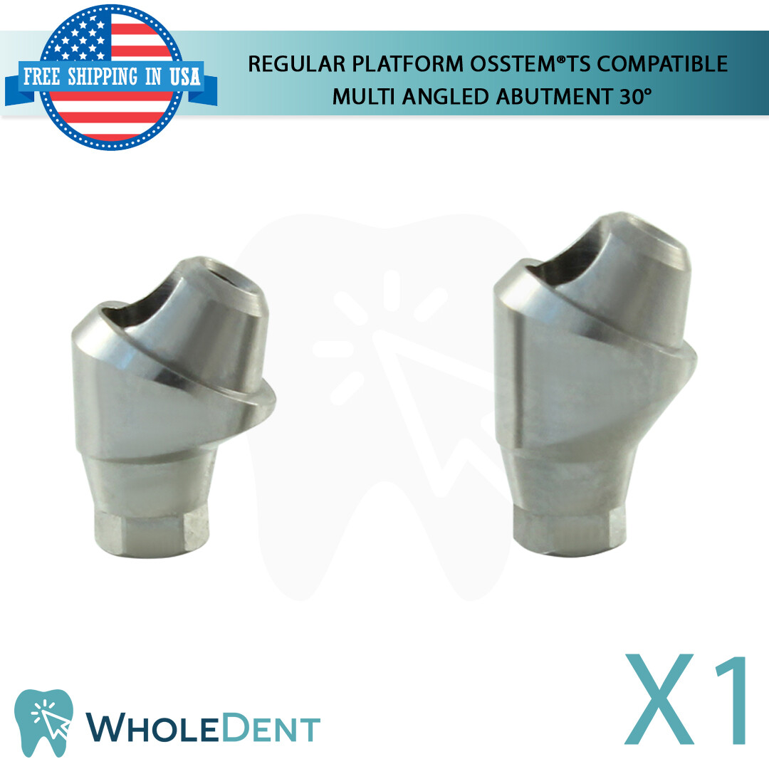 1X Dental Osstem® TS Compatible Regular Platform Multi Angulated Abutment 30°