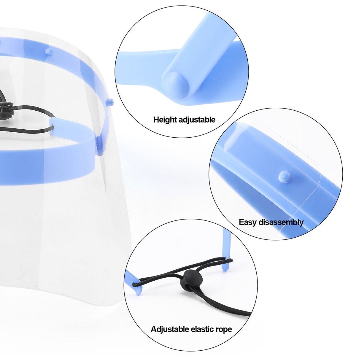 Dental Medical Protective Face Shield With 10 Adjustable Full Face Shield