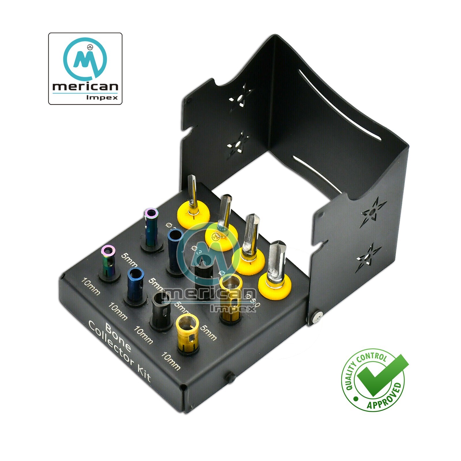 Dental Bone Collector Kit with Stoppers Implant Harvest Chip Maker Kit