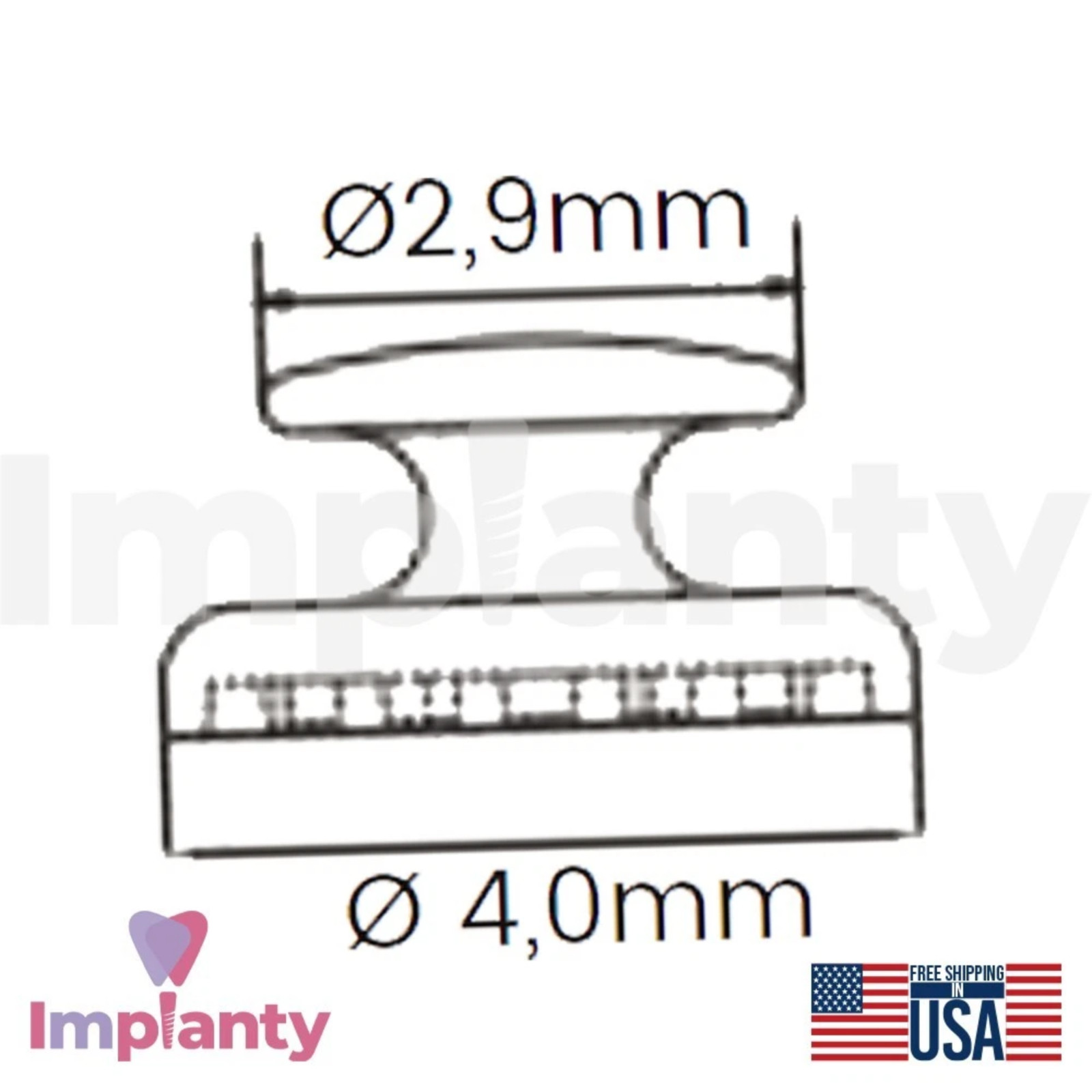 10x Morelli Dental C0mposite Lingual Buttons Ø2.9mm Diameter Aesthetic White