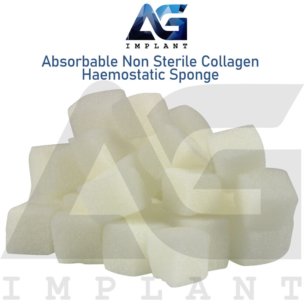 Gelatine Absrbable Hemostatic Collagen Sponge Gelfoam Non Sterile Dental 50pcs