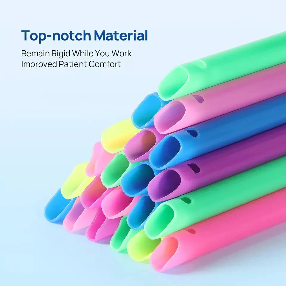 100Pcs Dental Lab Plastic Disposable Oral HVE High Volume Evacuation Suction Tip