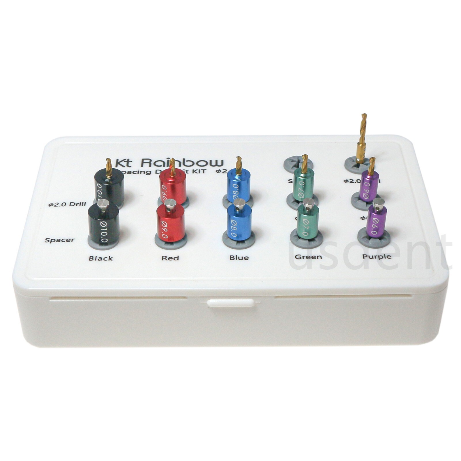 Dental Implant Positioning Guide Kit 11pcs Space Drills & Pilot Pins 6mm to 10mm
