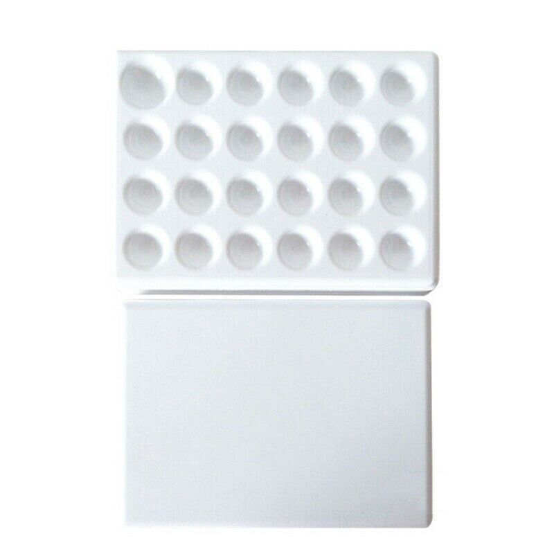 Dental Lab Porcelain Glaze Ceramic 24 Pits Material Watering Wet Tray Plate Tool