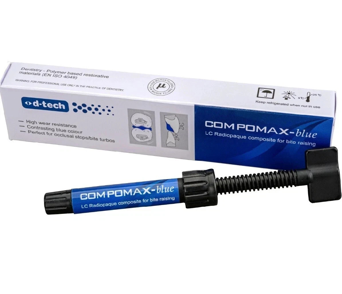 COMPOFLO BLUE LC Radiopaque Composite 4gm For BITE RAISING FAST SHIP