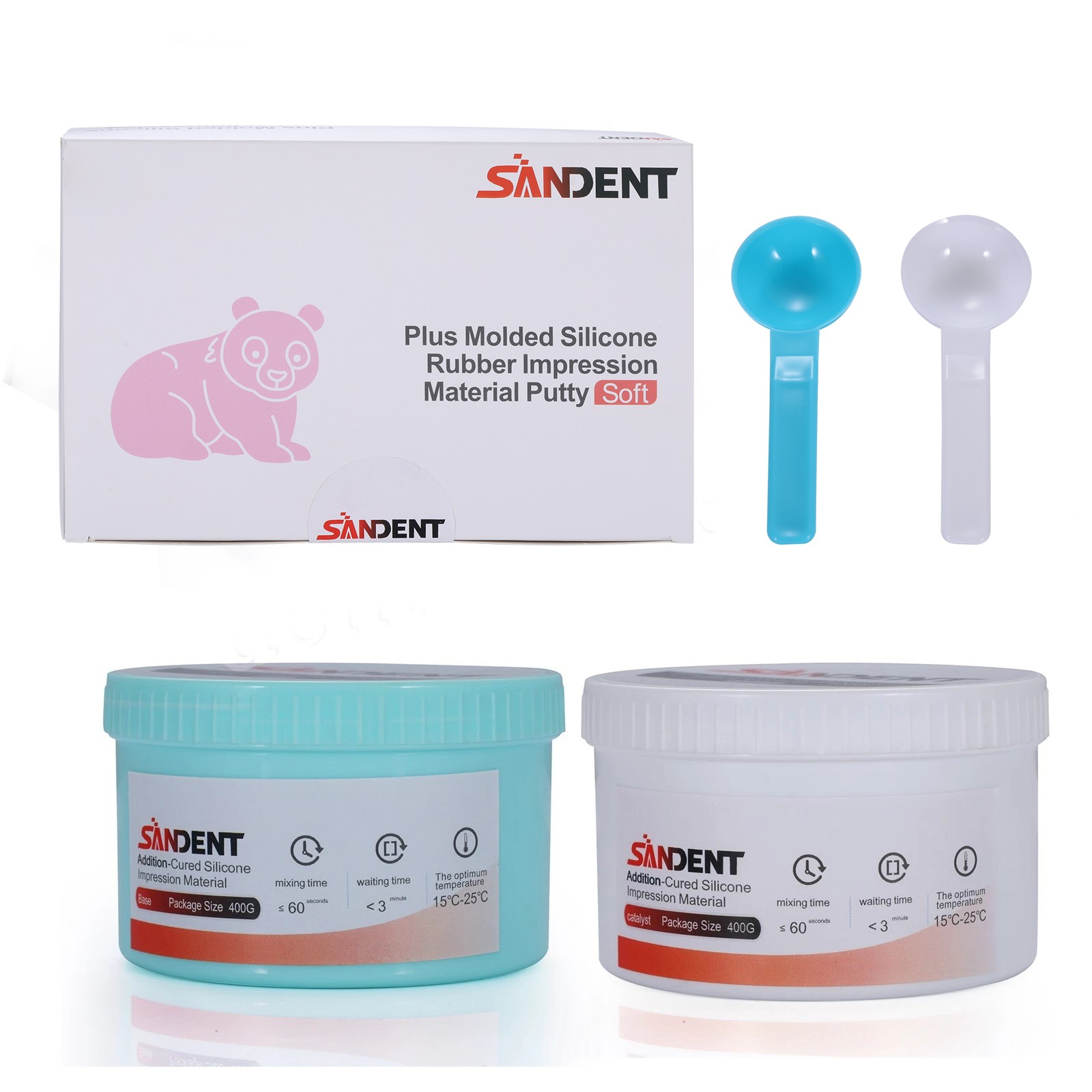 Dental Putty Fast Set PVS VPS Impression Material Silicone Base+Catalystst