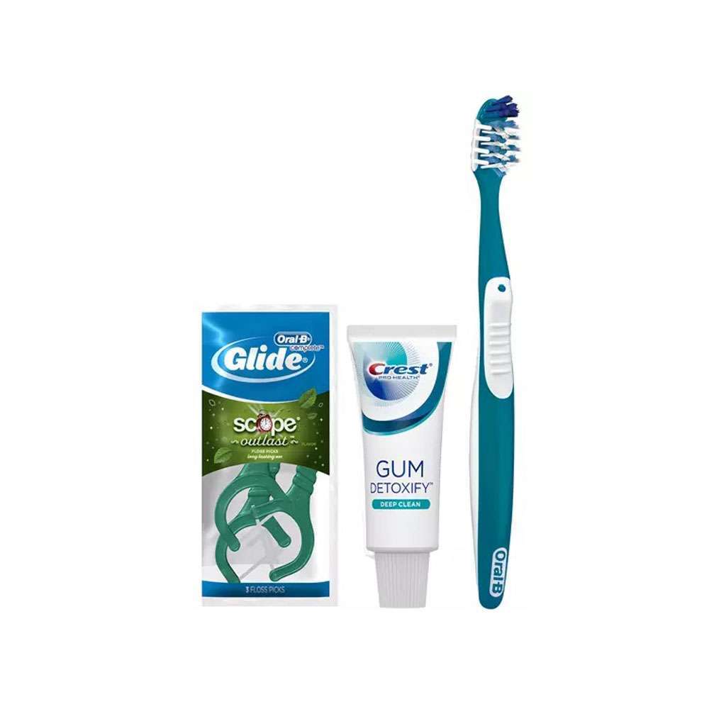 Crest Oral-B Gingivitis Bundle + Glide + Scope Floss Picks, 72/Case