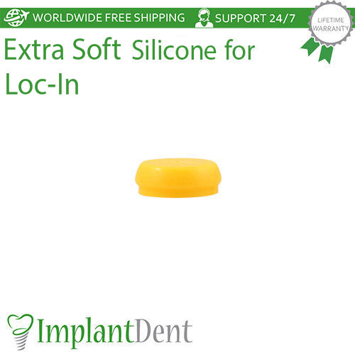 5x Dental Metal and Silicone Caps Insert Set For Loc In Attachment Prosthetics