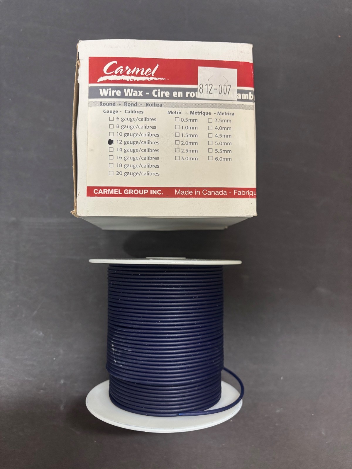 Round Wire(Spool)Wax #12,14,16,20 gauge 250g