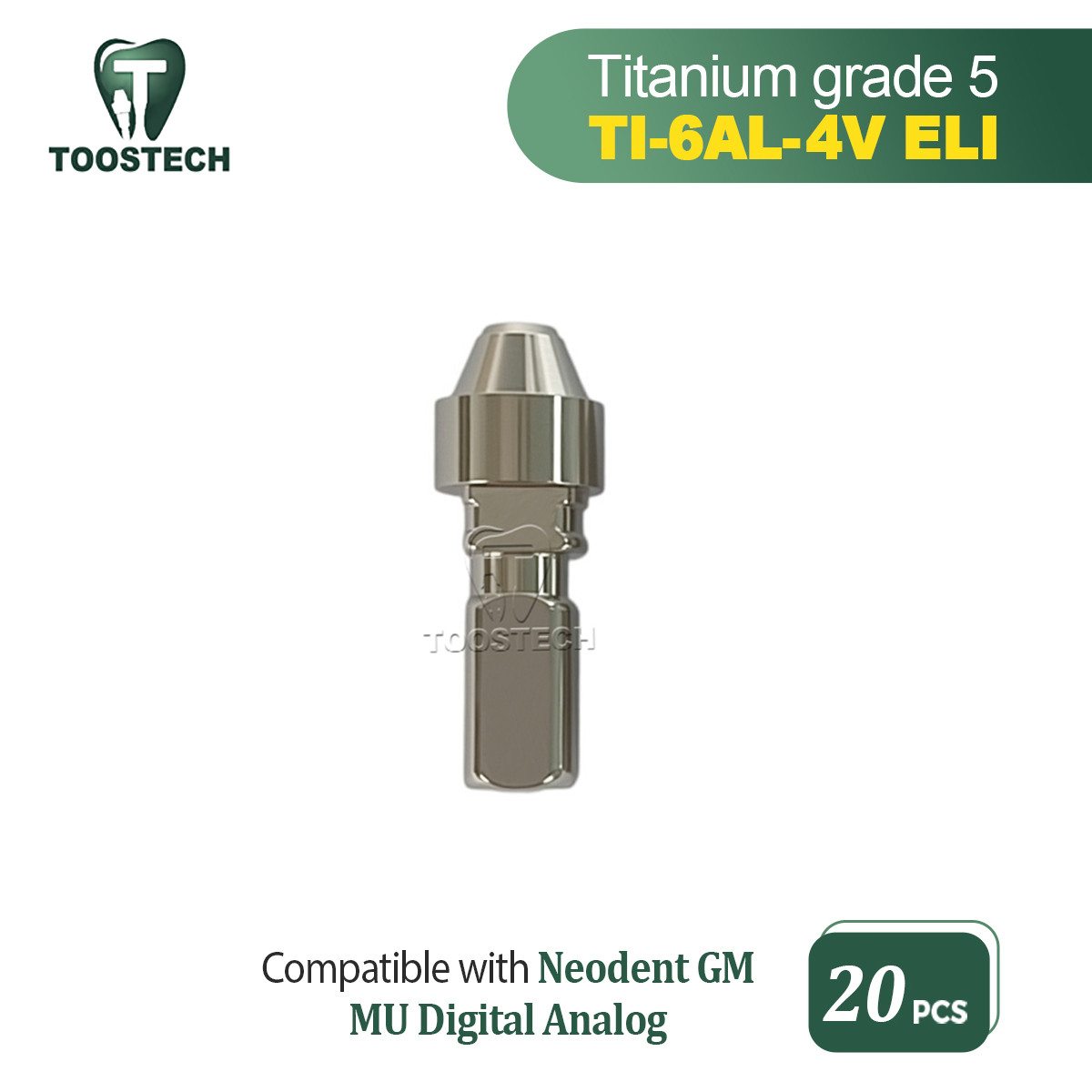 20pcs Multi unit Digital analog replica MU analog fits to Neodent GM D4.8mm